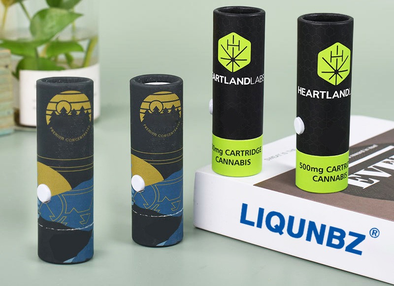 Child-Resistant Vape Cartridges Paper Tube Boxes
