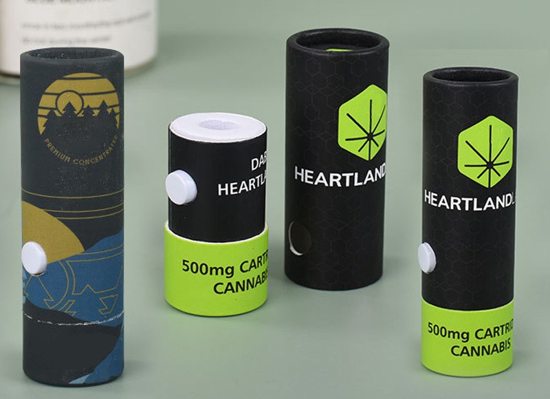 Child-Resistant Vape Cartridges Paper Tube Boxes