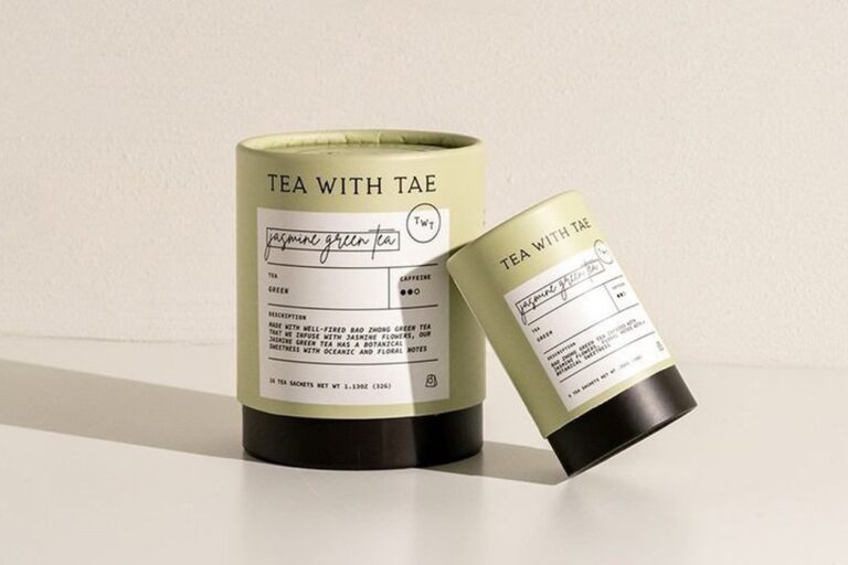 Custom Tea Tube Box Packaging