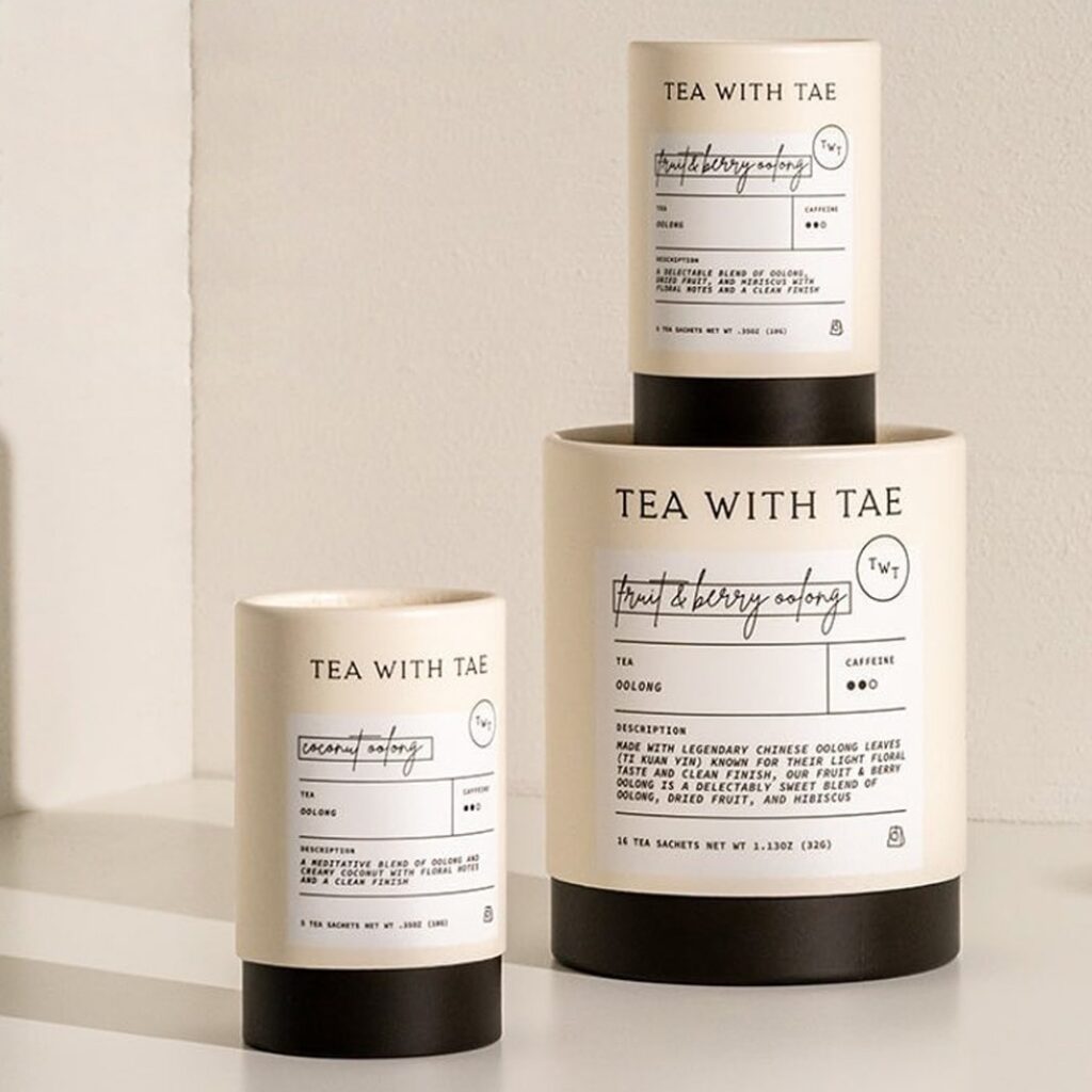 Custom Tea Tube Box Packaging