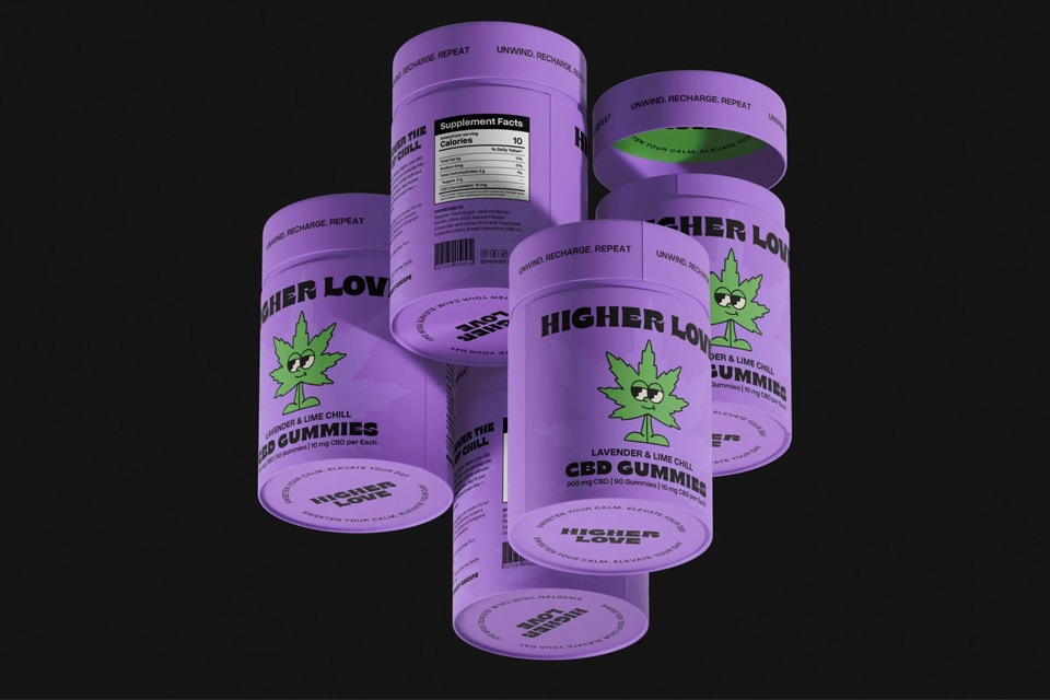 innovative cylindrical paper tube for CBD Gummies packaging design and brand value reconstruction