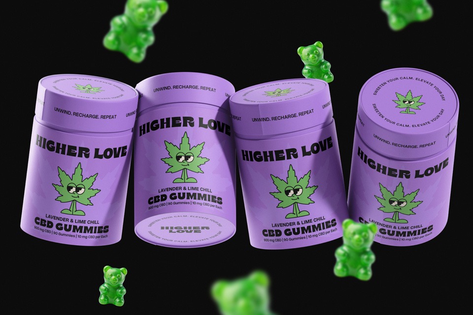 innovative cylindrical paper tube for CBD Gummies packaging design and brand value reconstruction