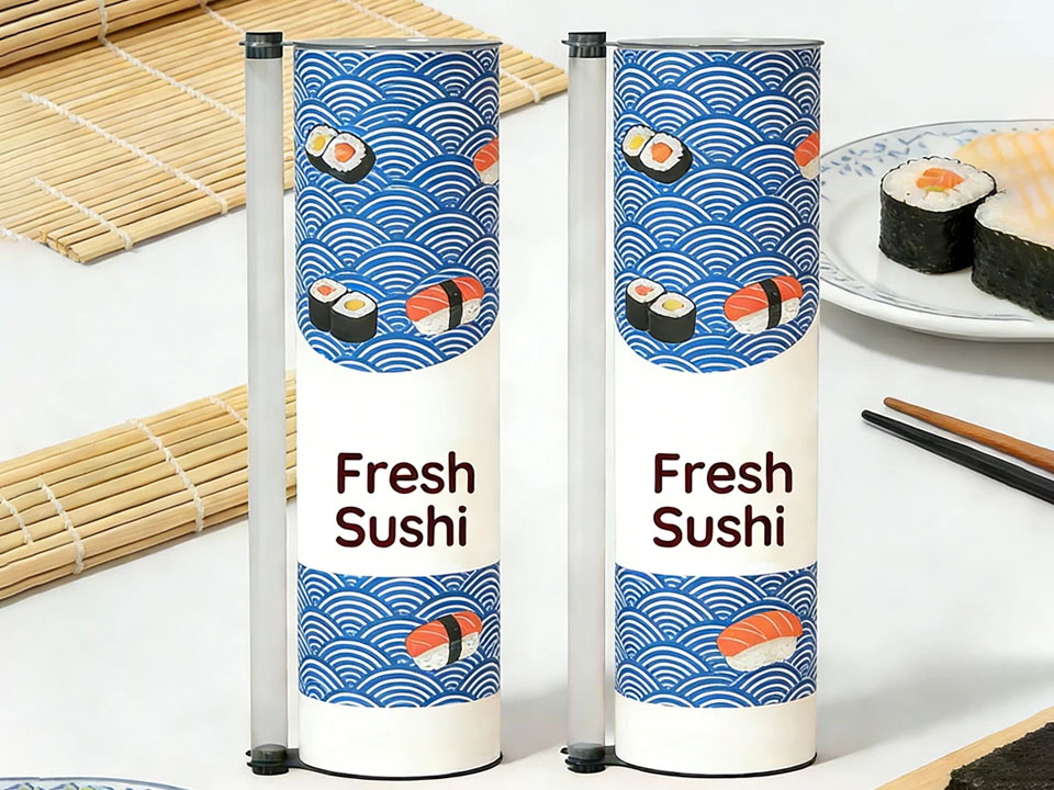 Emballage pour tube Push Pop Sushi