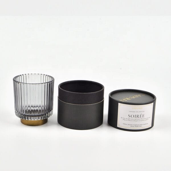 تغليف الأنبوب الورقي الأسود المخصص