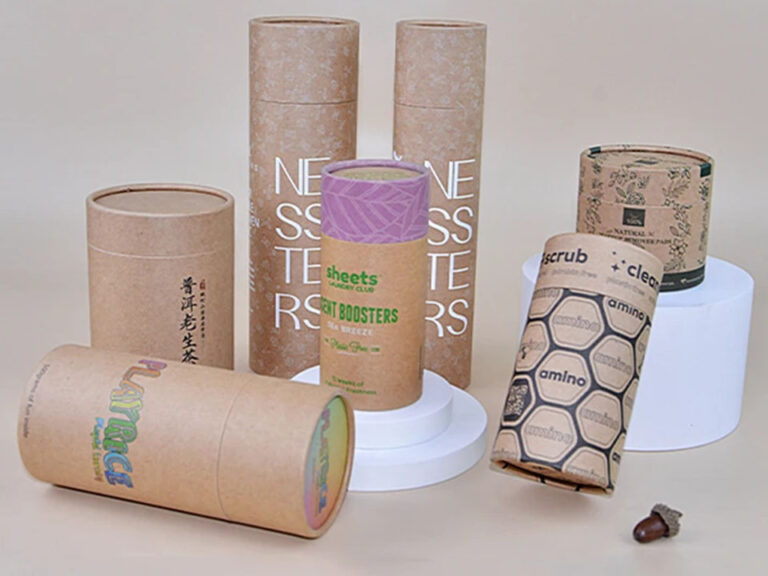 Caja de tubo de papel personalizada