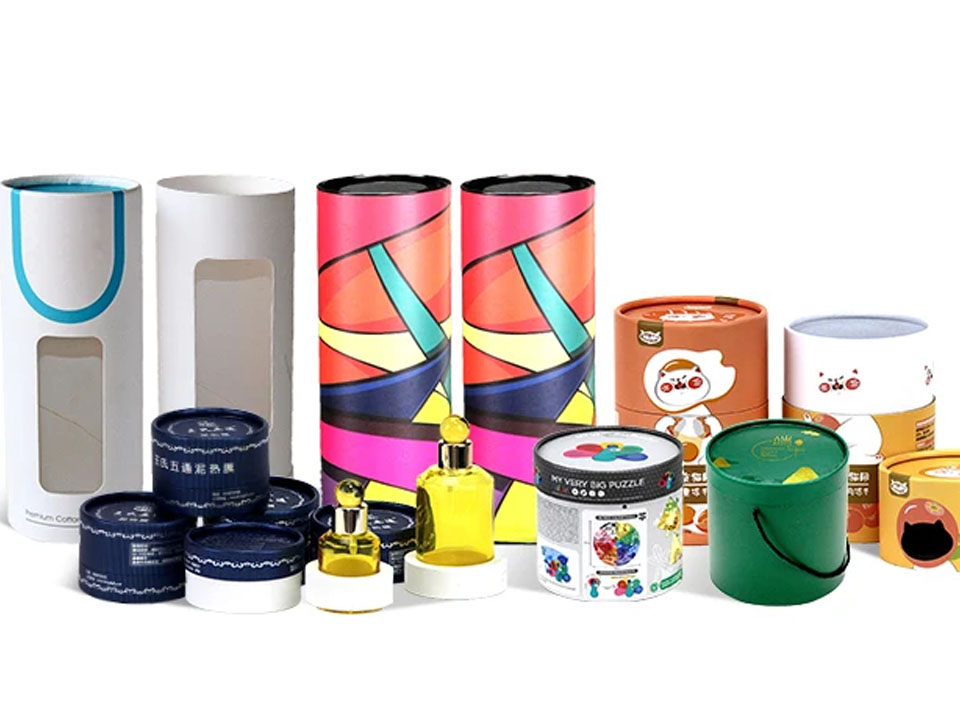 Boîte en tube de papier sur mesure