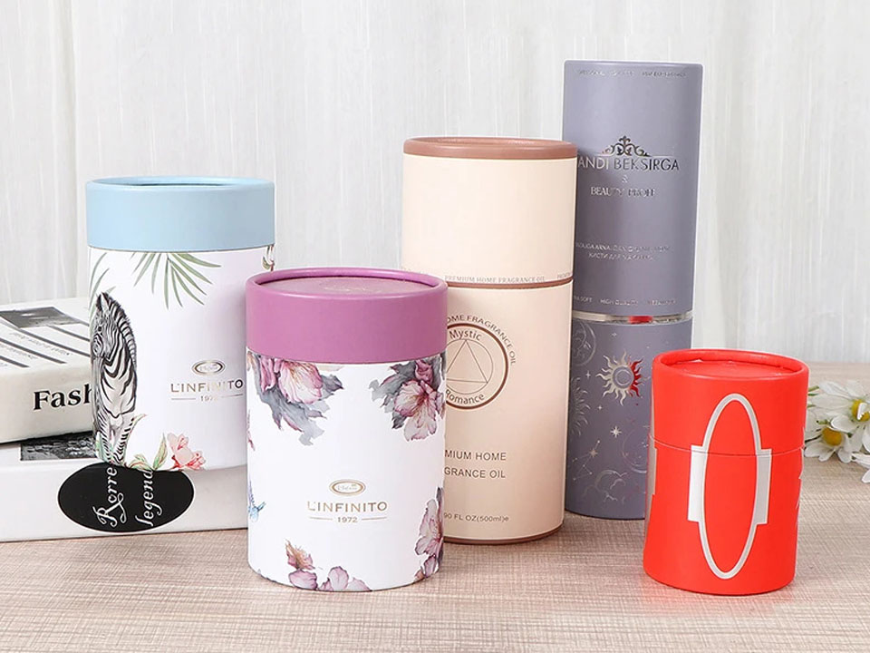 Boîte en tube de papier sur mesure