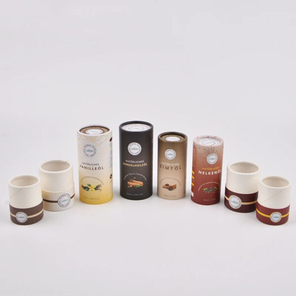 Custom Printed Essential Oil Paper Tube Packaging Boxes