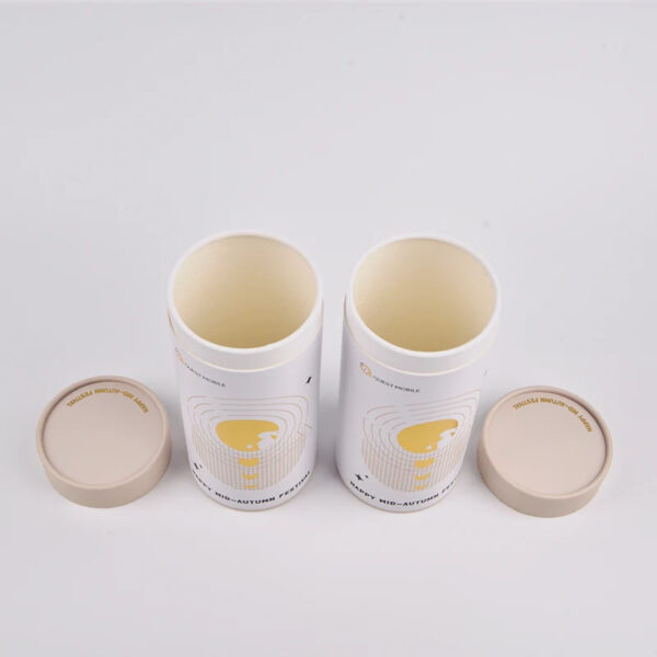 Custom Printed Mid-Autumn Paper Tube Gift Packaging Boxes