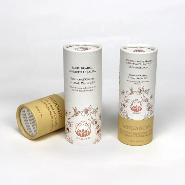 Бумажная упаковка с печатью на заказ для тубы с маслами для ухода за кожей