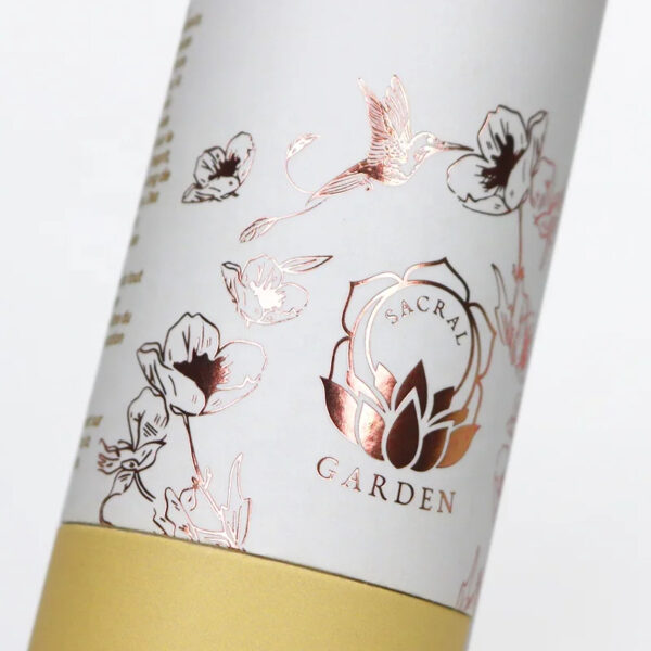 Бумажная упаковка с печатью на заказ для тубы с маслами для ухода за кожей