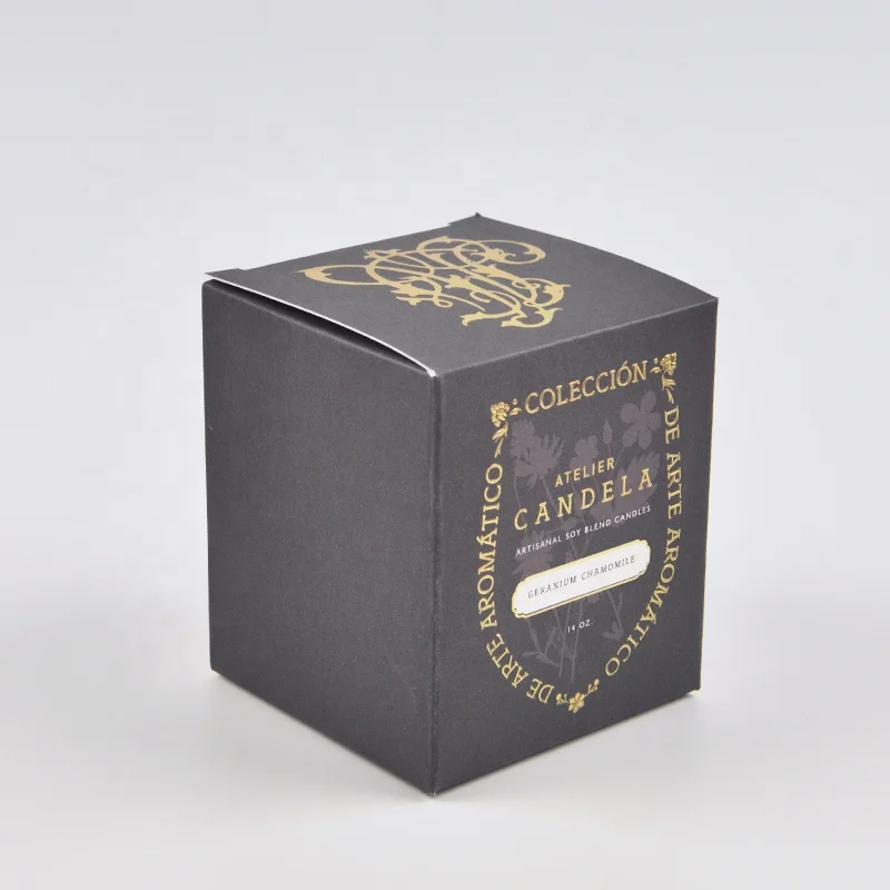 Luxury Custom Printed Candle Paper Box Packaging Design