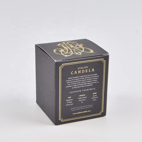 Luxury Custom Printed Candle Paper Box Packaging Design
