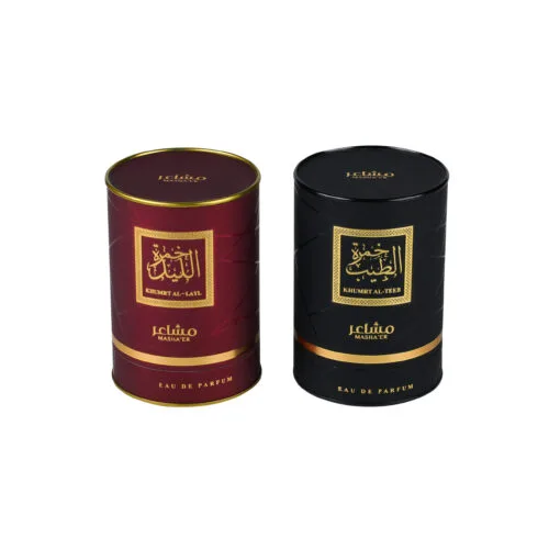 Luxury Perfume Paper Tube Box With Custom Gold Printing