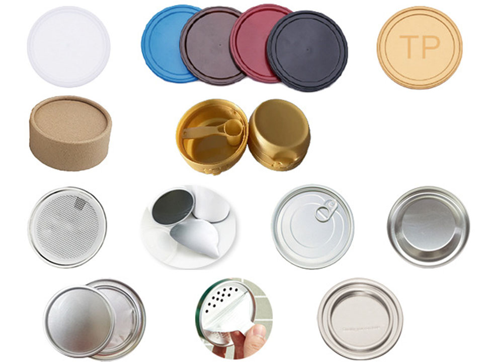 Варианты крышек для бумажных трубок