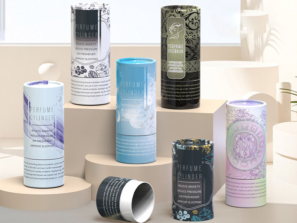 Embalagem de tubo de papel para perfumes