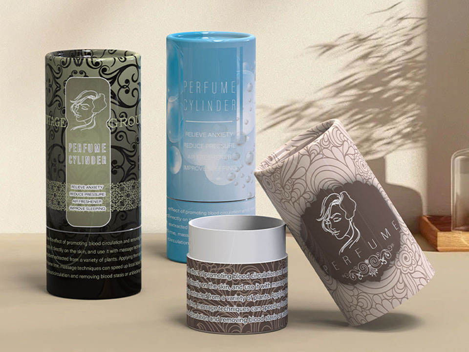 Embalagem de tubo de papel para perfumes