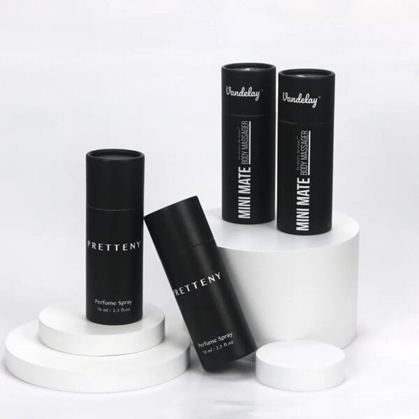 바디 마사지기용 검은색 맞춤형 인쇄 종이 튜브 포장