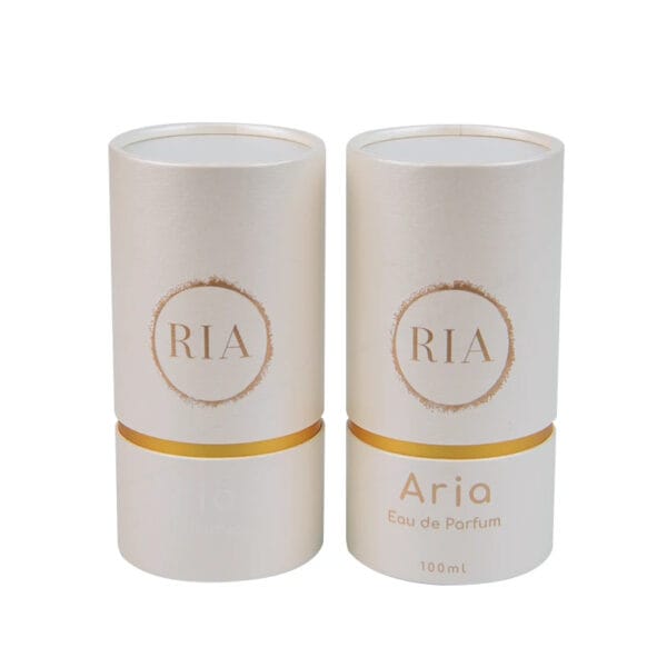 Perfume de lujo personalizado tubo de papel de embalaje con la impresión