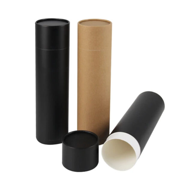 Custom Printed Kraft Paper Tube Packaging for Wine Bottles