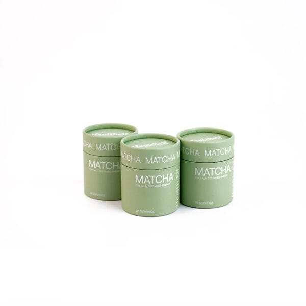 Té Matcha impreso a medida Tubo de papel Cajas de embalaje Latas