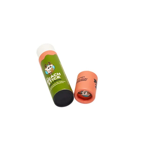 Custom Printed Paper Tube Packaging for Beach Stick Balm