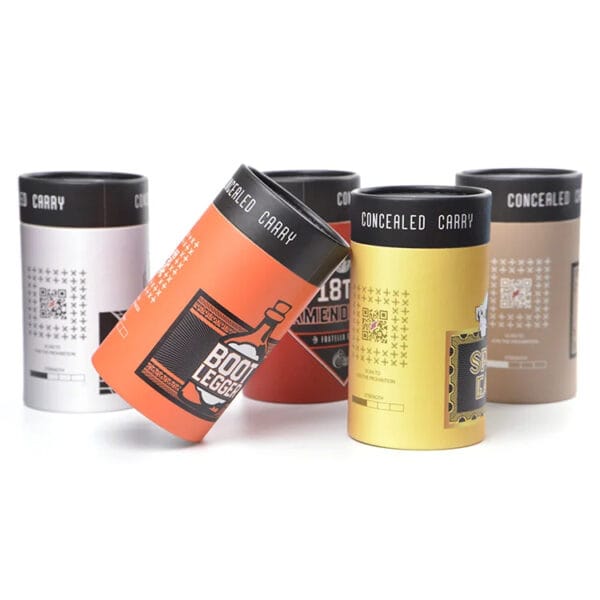 Custom Printed Paper Tube Packaging for Liquor Gift Bottles