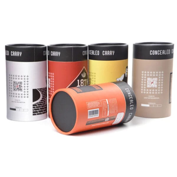 Custom Printed Paper Tube Packaging for Liquor Gift Bottles