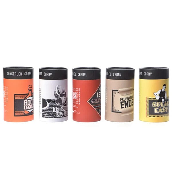 Custom Printed Paper Tube Packaging for Liquor Gift Bottles