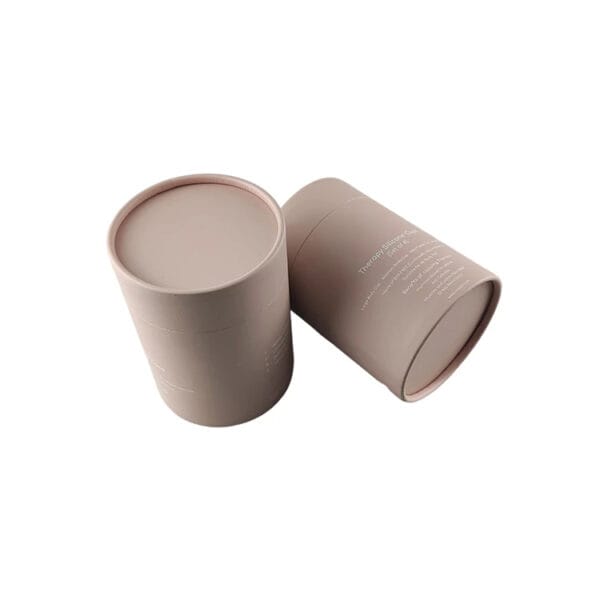 Envasado en tubo de papel impreso personalizado para juegos de vasos de silicona