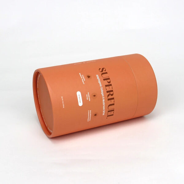 Custom Printed Paper Tube Packaging for Superfood Powder