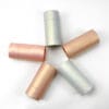 Imballaggio personalizzato del tubo di carta dell'oro rosa per la scatola dei cosmetici