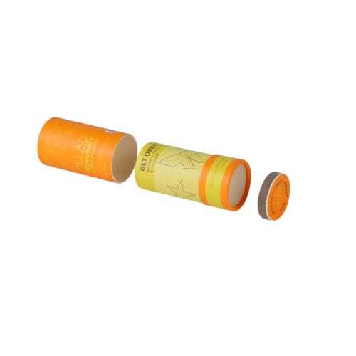 Tube en papier pour déodorant avec impression