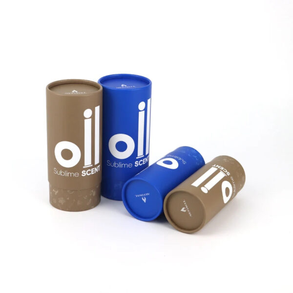 Custom Printed Paper Tube Boxes for Essential Oil Bottles