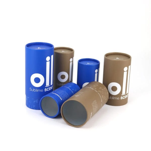 Custom Printed Paper Tube Boxes for Essential Oil Bottles