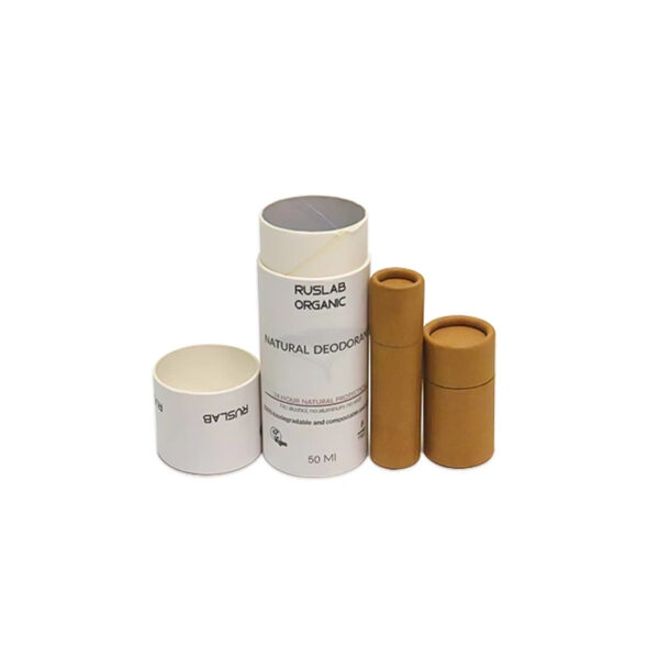 Custom Kraft Paper Tube Packaging for Natural Deodorant