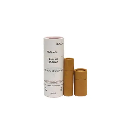 Custom Kraft Paper Tube Packaging for Natural Deodorant