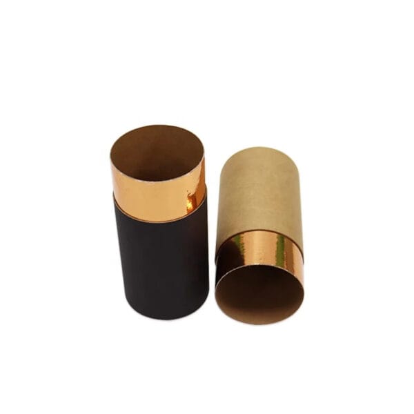 Custom Kraft Paper Tube Packaging with Foil Printing OEM