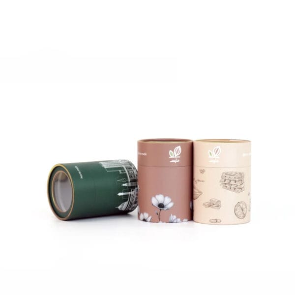 Custom Printed Food Grade Paper Tube Packaging Boxes for Tea