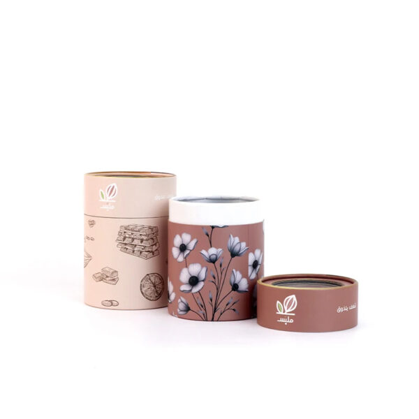 Custom Printed Food Grade Paper Tube Packaging Boxes for Tea