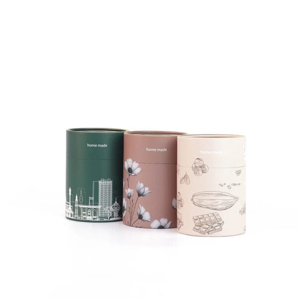 Custom Printed Food Grade Paper Tube Packaging Boxes for Tea