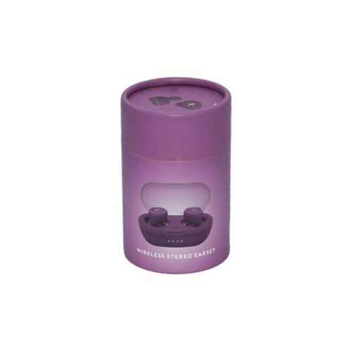 Custom Printed Paper Tube Packaging for Wireless Earbuds