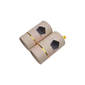 Custom Printed Paper Tube Packaging with Window and Ribbon