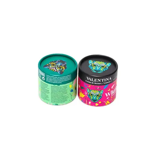 Custom Printed Round Paper Tube Packaging for Cosmetics