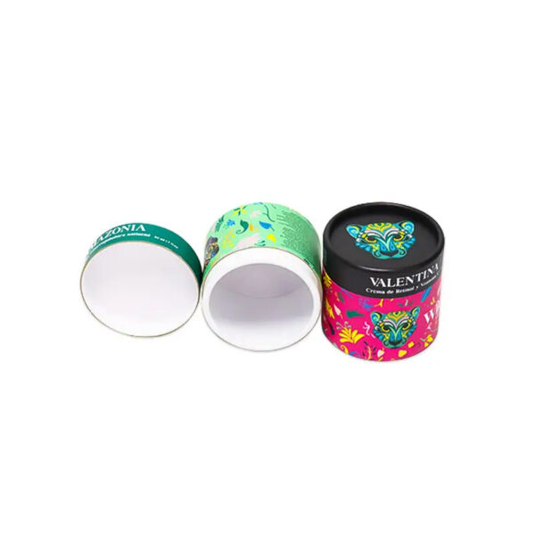 Custom Printed Round Paper Tube Packaging for Cosmetics