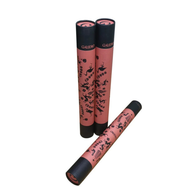Long Printed Paper Tube Packaging with Detachable End Cap