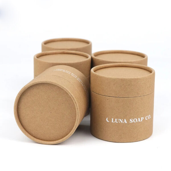 Wholesale Kraft Bath Bomb Tube with Printed Logo and Lid