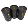 cylindrical perfume box, rigid paper tube, foil stamped packaging